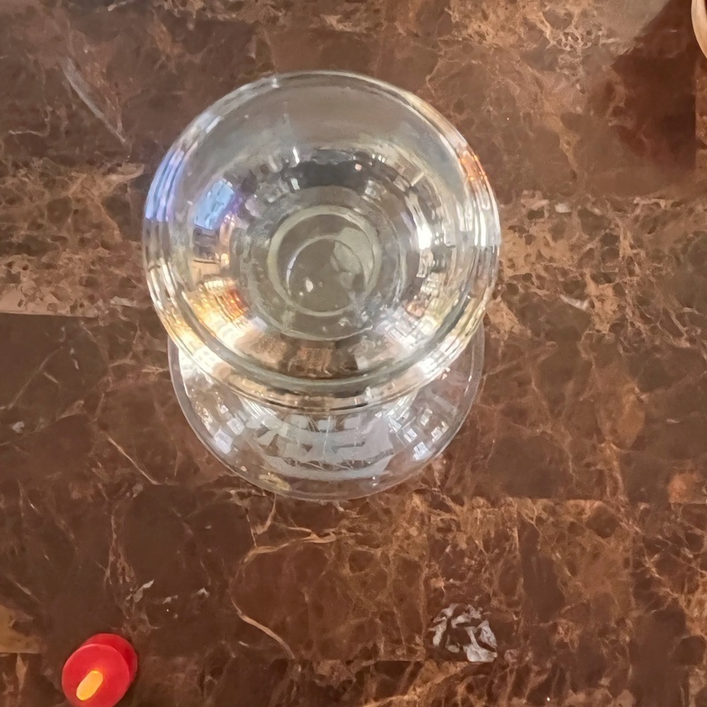 Crystal Clear Glass with Etched Ships Decanter for Brandy or Wine - Picture 3 of 8
